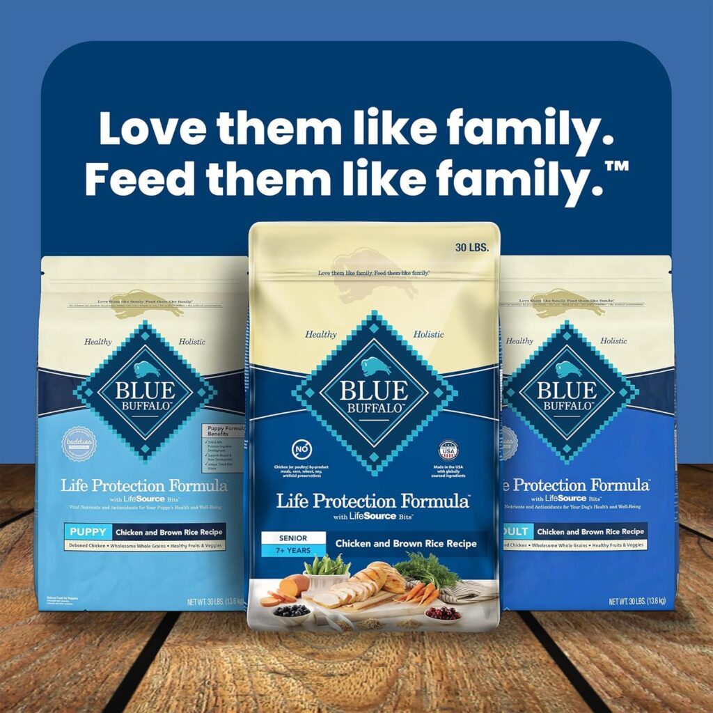 Blue Buffalo Life Protection Formula Senior Dry Dog Food, Supports Joint Health and Mobility, Made with Natural Ingredients, Chicken Brown Rice Recipe, 34-lb. Bag Blue Buffalo Life Protection Formula Senior Dry Dog Food, Supports Joint Health and Mobility, Made with Natural Ingredients, Chicken Brown Rice Recipe, 34-lb. Bag