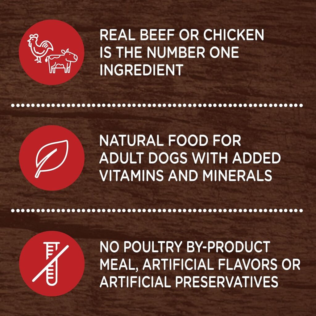 Nutrish Rachael Ray Wet Dog Food, Natural Food for Adult Dogs with Added Vitamins, Minerals Nutrients, Beef, Chicken, and Gentle Digestion Variety Pack, 13 Ounce Can (Pack of 12) Nutrish Rachael Ray Wet Dog Food, Natural Food for Adult Dogs with Added Vitamins, Minerals Nutrients, Beef, Chicken, and Gentle Digestion Variety Pack, 13 Ounce Can (Pack of 12)