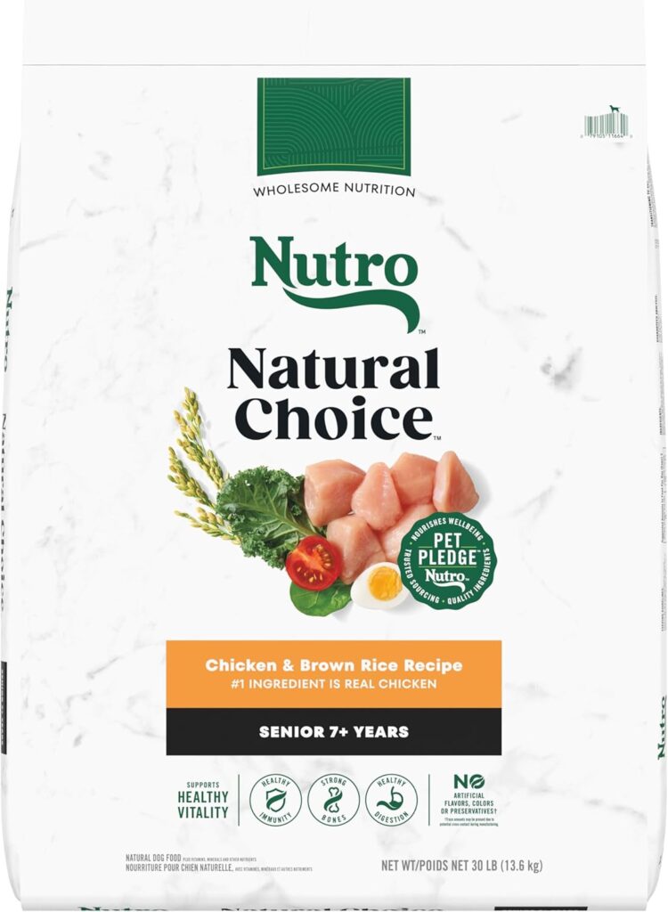 Nutro Natural Choice Senior Dry Dog Food, Chicken and Brown Rice Recipe, 30 lbs. Nutro Natural Choice Senior Dry Dog Food, Chicken and Brown Rice Recipe, 30 lbs.