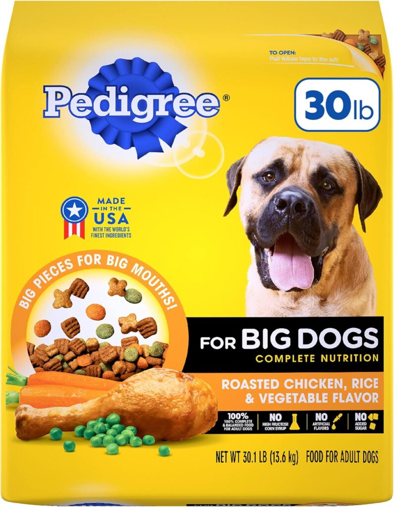 Pedigree Complete Nutrition Big Dog Dry Dog Food, Roasted Chicken, Rice and Vegetable Flavor, 16 lb. Bag Pedigree Complete Nutrition Big Dog Dry Dog Food, Roasted Chicken, Rice and Vegetable Flavor, 16 lb. Bag