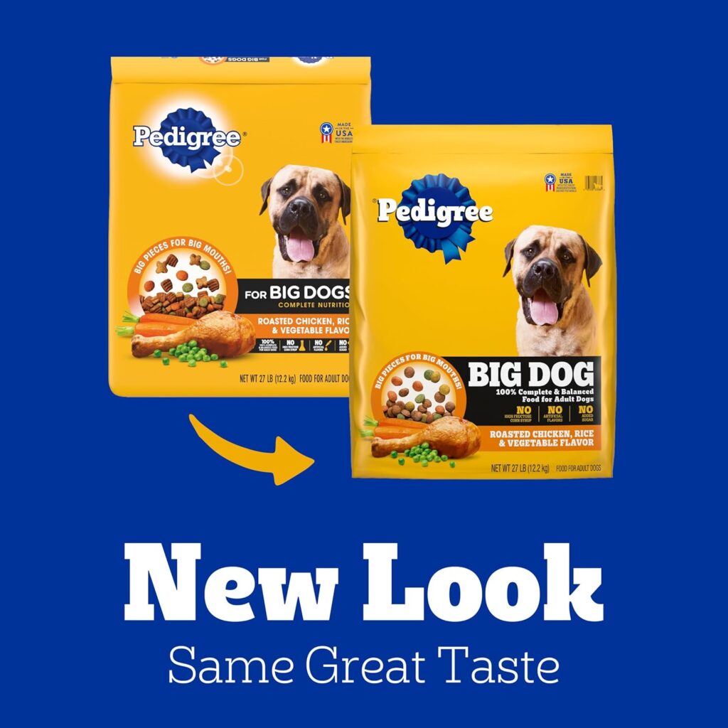 Pedigree Complete Nutrition Big Dog Dry Dog Food, Roasted Chicken, Rice and Vegetable Flavor, 16 lb. Bag Pedigree Complete Nutrition Big Dog Dry Dog Food, Roasted Chicken, Rice and Vegetable Flavor, 16 lb. Bag