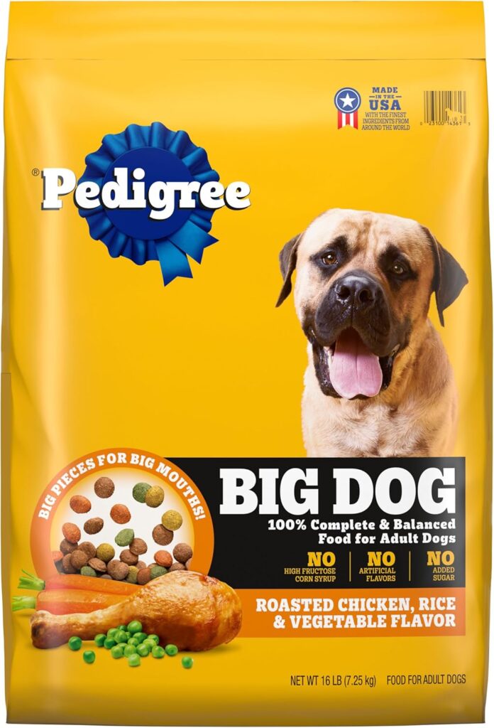 Pedigree Complete Nutrition Big Dog Dry Dog Food, Roasted Chicken, Rice and Vegetable Flavor, 16 lb. Bag Pedigree Complete Nutrition Big Dog Dry Dog Food, Roasted Chicken, Rice and Vegetable Flavor, 16 lb. Bag