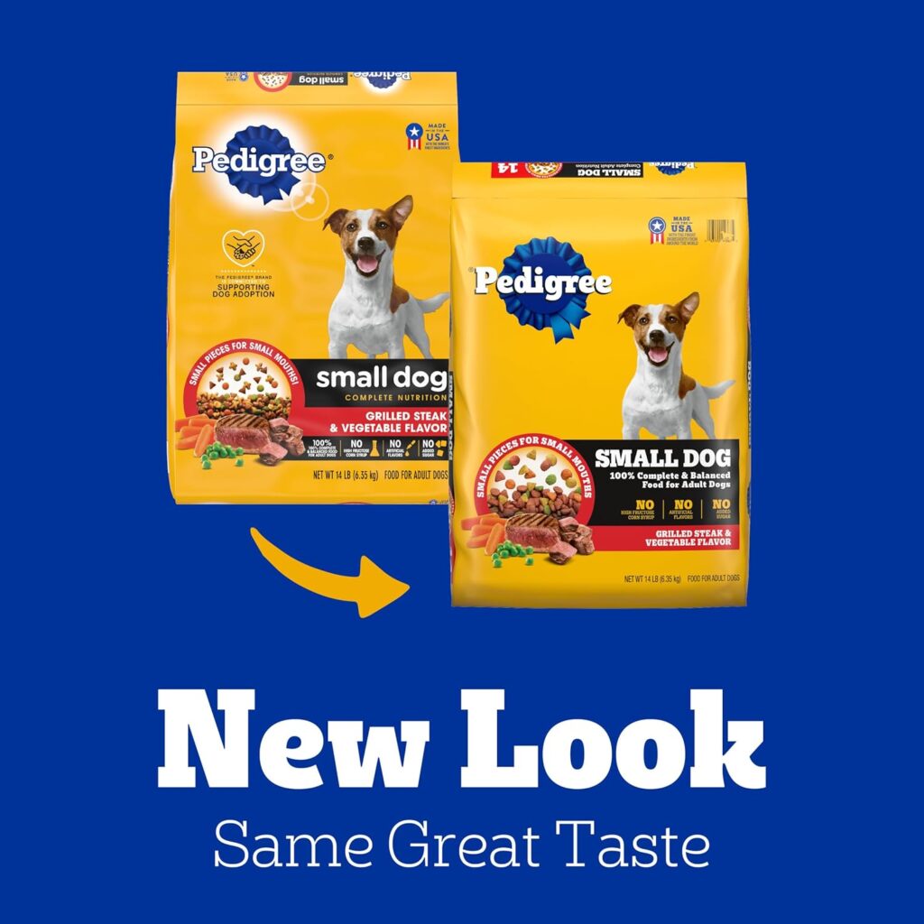 Pedigree With Tender Bites for Small Dogs Adult Dry Dog Food, Chicken and Steak Flavor, 3.5 lb. Bag Pedigree With Tender Bites for Small Dogs Adult Dry Dog Food, Chicken and Steak Flavor, 3.5 lb. Bag