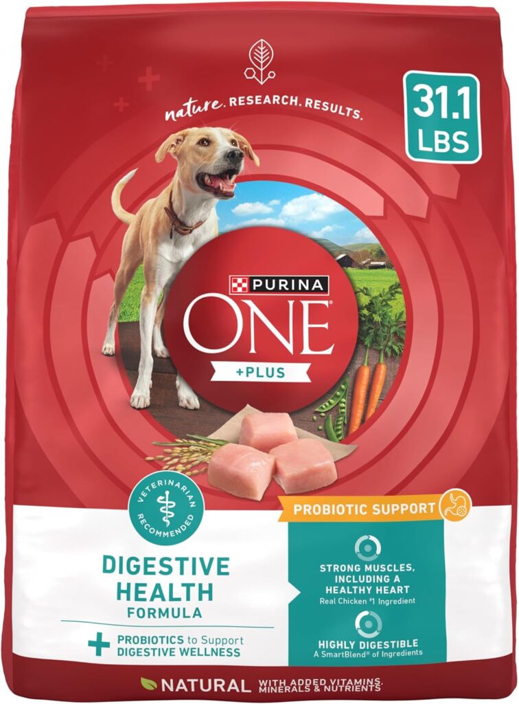 Purina One Plus Digestive Health Formula Dry Dog Food Natural with Added Vitamins, Minerals and Nutrients - 31.1 lb. Bag Purina One Plus Digestive Health Formula Dry Dog Food Natural with Added Vitamins, Minerals and Nutrients - 31.1 lb. Bag
