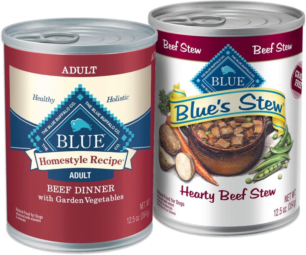 Blue Buffalo Homestyle Recipe Natural Adult Wet Dog Food, Mixed Textures Beef 12.5-oz Cans (24 Count- 12 of Each Flavor) Blue Buffalo Homestyle Recipe Natural Adult Wet Dog Food, Mixed Textures Beef 12.5-oz Cans (24 Count- 12 of Each Flavor)