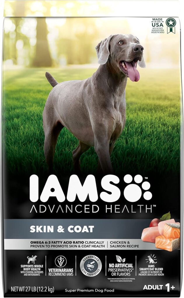 IAMS Advanced Health Skin Coat Adult Dry Dog Food Chicken and Salmon Recipe, 27 lb. Bag IAMS Advanced Health Skin Coat Adult Dry Dog Food Chicken and Salmon Recipe, 27 lb. Bag