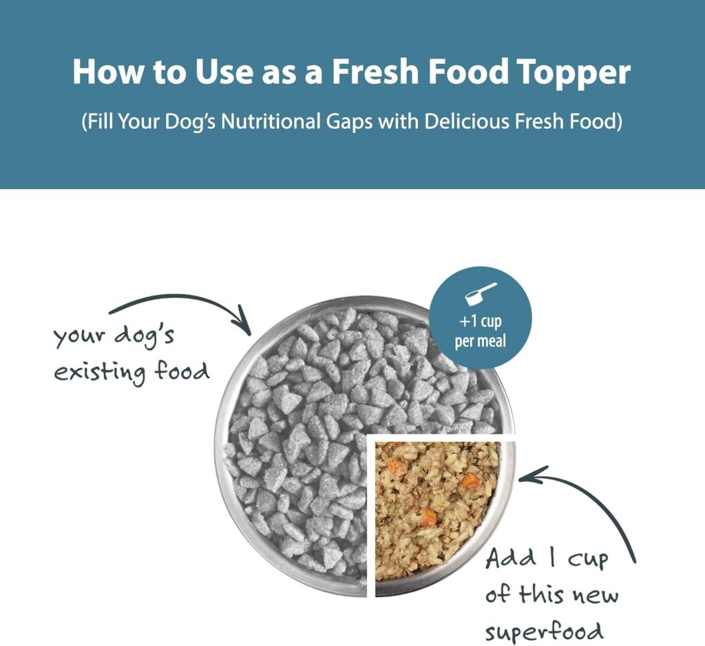 JustFoodForDogs Pantry Fresh Wet Dog Food, Complete Meal or Dog Food Topper, Chicken  White Rice Human Grade Dog Food Recipe - 12.5 oz (Pack of 6)