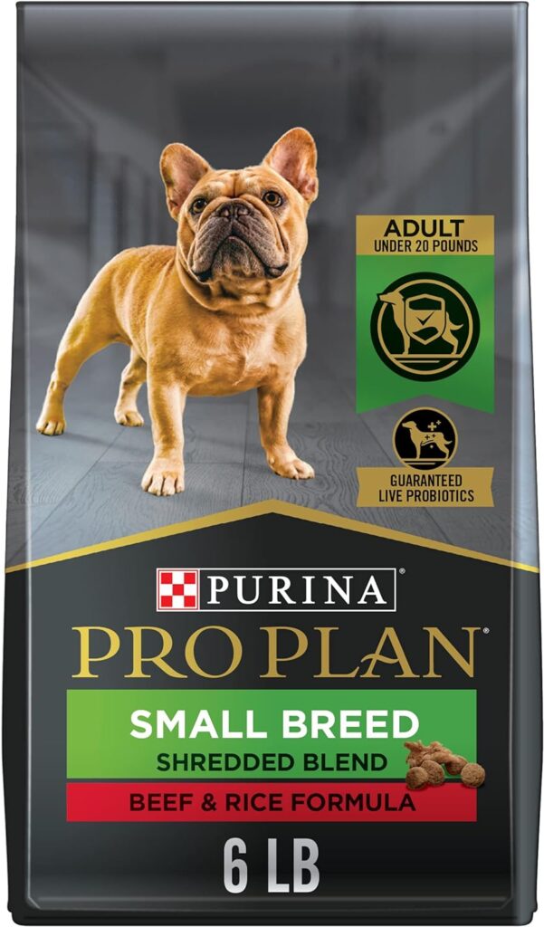 Purina pro plan High Protein Small Breed Dog Food, Shredded Blend Beef Rice Formula - 6 lb. Bag Purina pro plan High Protein Small Breed Dog Food, Shredded Blend Beef Rice Formula - 6 lb. Bag
