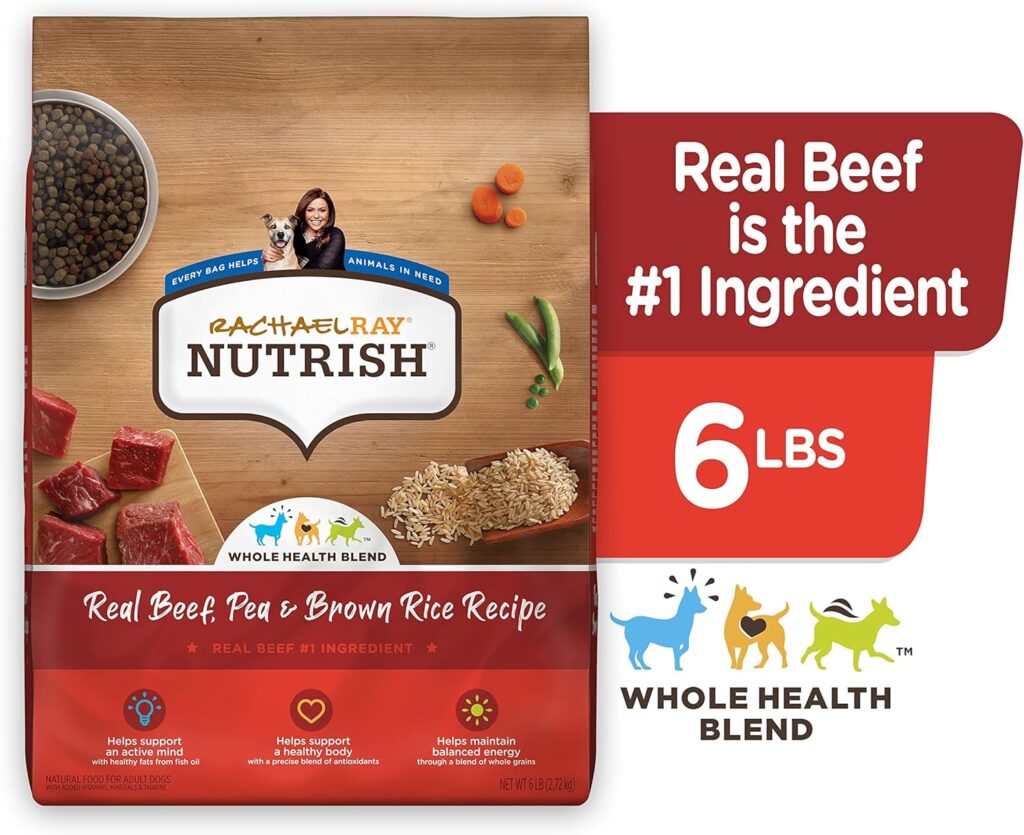 Rachael Ray Nutrish Premium Natural Dry Dog Food with Added Vitamins, Minerals Taurine, Real Beef, Pea, Brown Rice Recipe, 6 Pounds (Packaging May Vary) (Pack of 2) Rachael Ray Nutrish Premium Natural Dry Dog Food with Added Vitamins, Minerals Taurine, Real Beef, Pea, Brown Rice Recipe, 6 Pounds (Packaging May Vary) (Pack of 2)