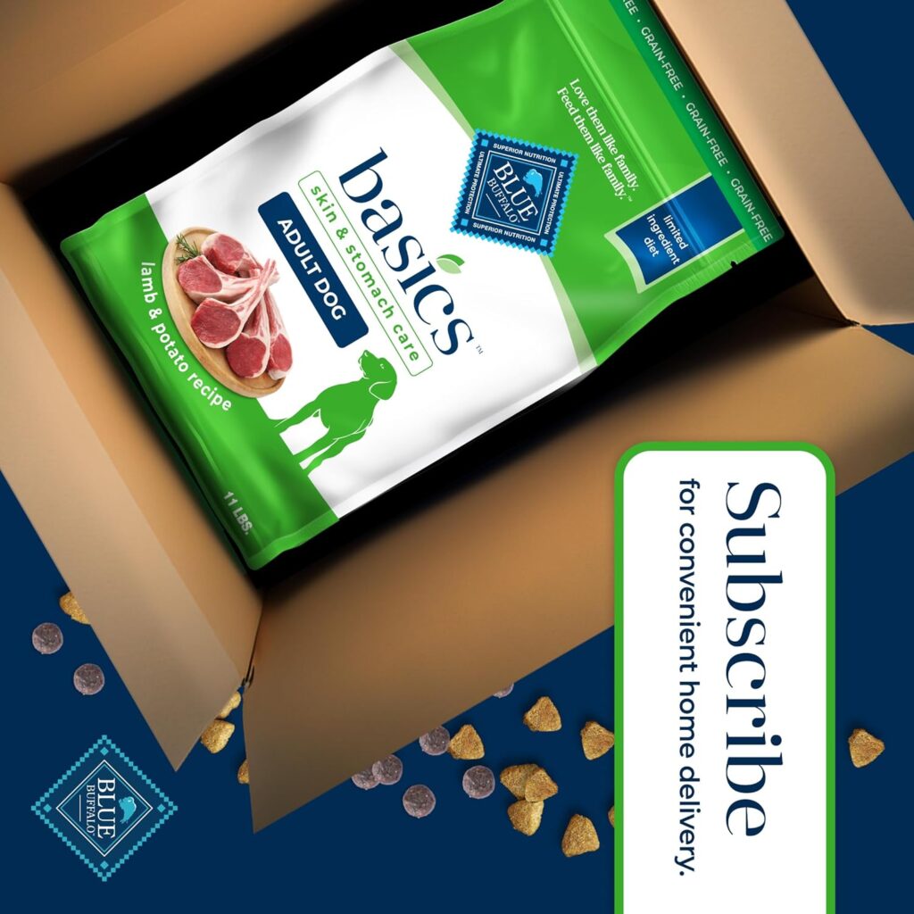 Blue Buffalo Basics Grain-Free Dry Dog Food for Adult Dogs, Limited Ingredient Diet, Salmon Recipe, 11-lb. Bag Blue Buffalo Basics Grain-Free Dry Dog Food for Adult Dogs, Limited Ingredient Diet, Salmon Recipe, 11-lb. Bag
