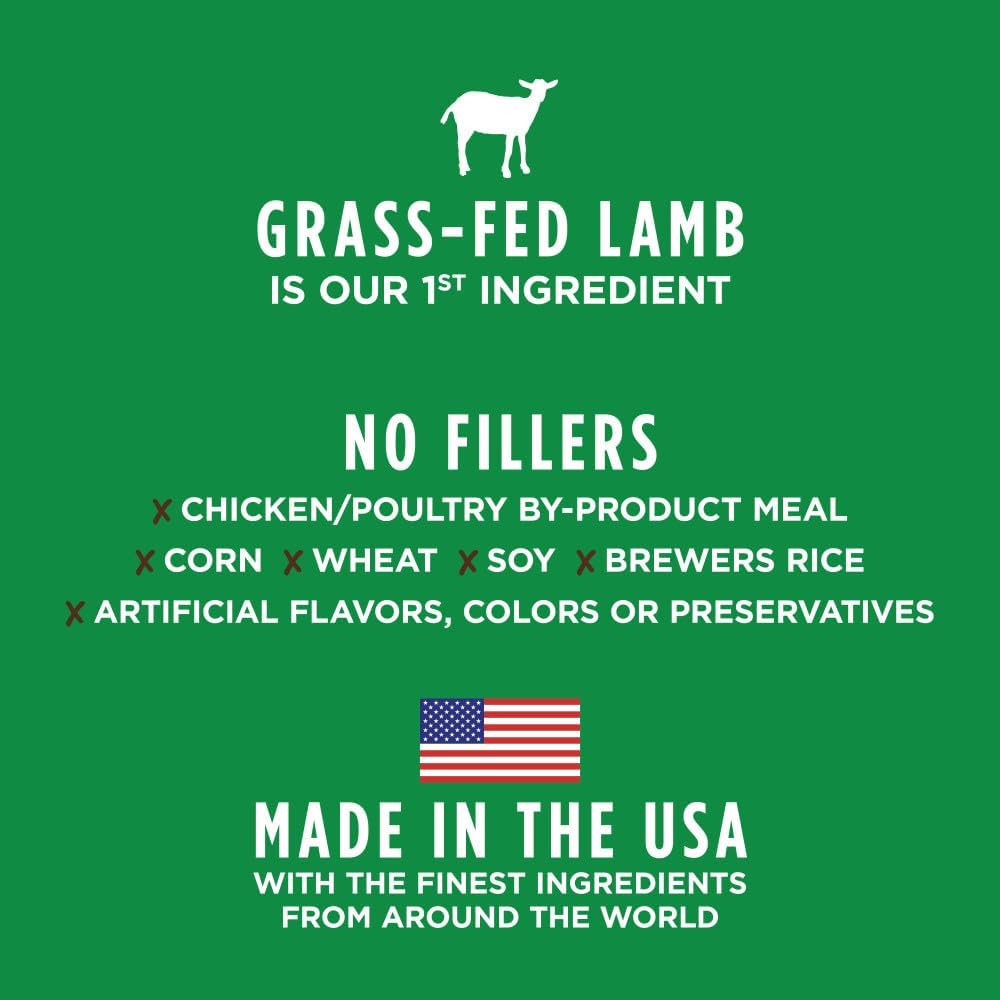 Instinct Be Natural Real Lamb  Oatmeal Recipe Natural Dry Dog Food, 24 lb. Bag