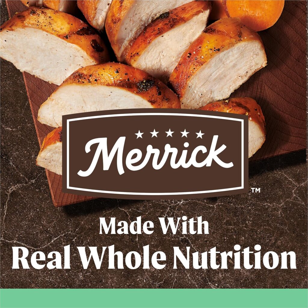 Merrick Premium Grain Free Dry Senior Dog Food, Wholesome And Natural Kibble, Real Chicken And Sweet Potato - 10.0 lb. Bag Merrick Premium Grain Free Dry Senior Dog Food, Wholesome And Natural Kibble, Real Chicken And Sweet Potato - 10.0 lb. Bag