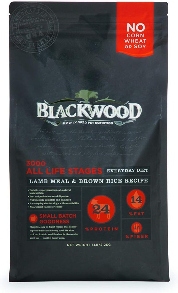 Blackwood Pet Food 22277 All Life Stages, Everyday Diet, Lamb Meal Brown Rice Recipe, 5Lb. Blackwood Pet Food 22277 All Life Stages, Everyday Diet, Lamb Meal Brown Rice Recipe, 5Lb.