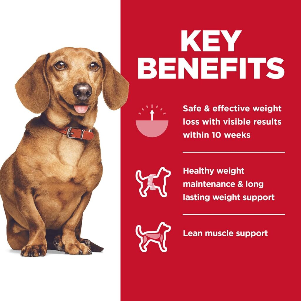 Hills Science Diet Perfect Weight, Adult 1-6, Small  Mini Breeds Weight Management Support, Dry Dog Food, Chicken Recipe, 4 lb Bag