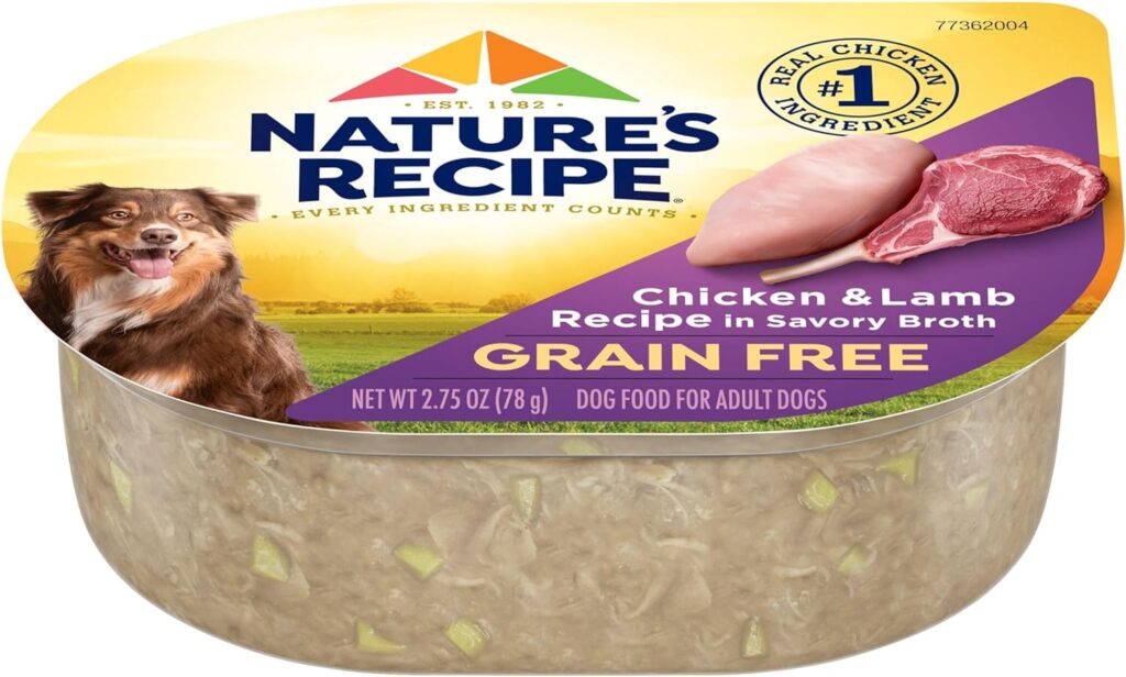 Nature’s Recipe Grain Free Wet Dog Food, Chicken  Venison Recipe, 2.75 Ounce Cup (Pack of 12)