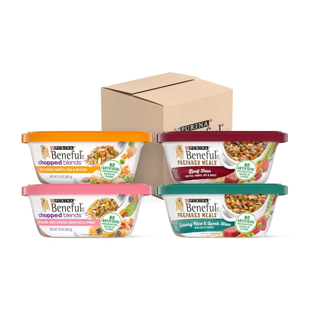 Purina Beneful Wet Dog Food Variety Pack, Prepared Meals Chopped Blends - (16) 10 oz. Tubs Purina Beneful Wet Dog Food Variety Pack, Prepared Meals Chopped Blends - (16) 10 oz. Tubs