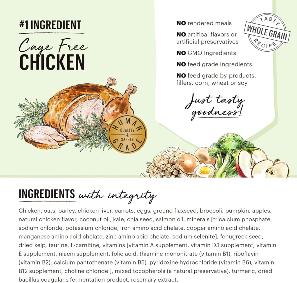 The Honest Kitchen Whole Food Clusters Whole Grain Chicken Oat Dry Dog Food, 1 lb Bag The Honest Kitchen Whole Food Clusters Whole Grain Chicken Oat Dry Dog Food, 1 lb Bag