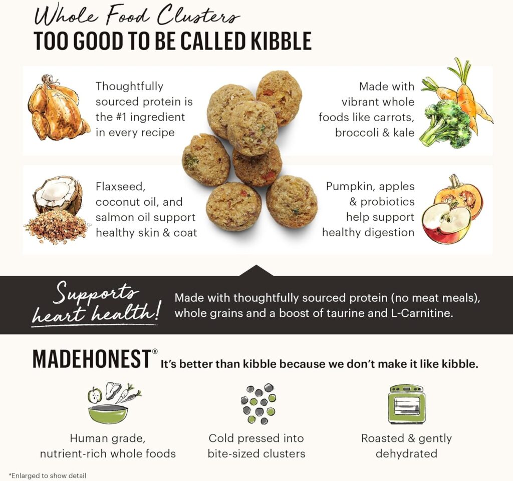 The Honest Kitchen Whole Food Clusters Whole Grain Chicken Oat Dry Dog Food, 1 lb Bag The Honest Kitchen Whole Food Clusters Whole Grain Chicken Oat Dry Dog Food, 1 lb Bag