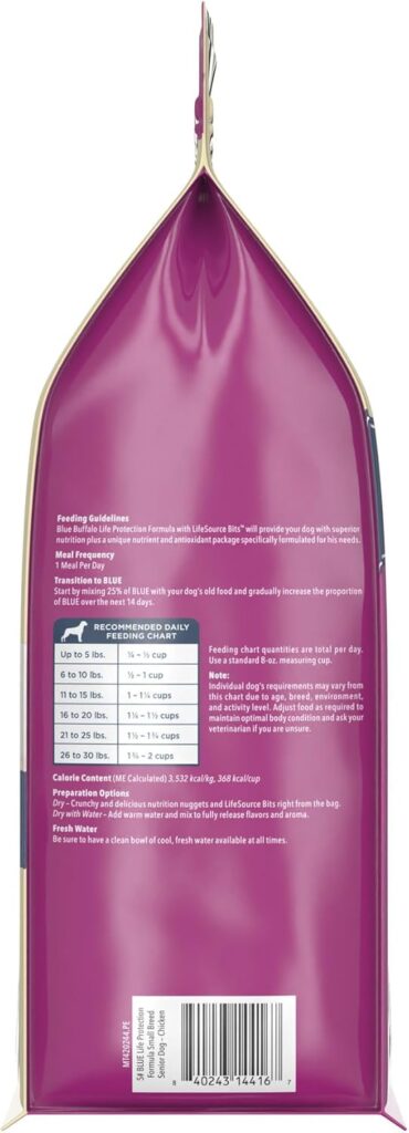 Blue Buffalo Life Protection Formula Small Breed Senior Dry Dog Food, Supports Joint Health and Immunity, Made with Natural Ingredients, Chicken Brown Rice Recipe, 5-lb Bag Blue Buffalo Life Protection Formula Small Breed Senior Dry Dog Food, Supports Joint Health and Immunity, Made with Natural Ingredients, Chicken Brown Rice Recipe, 5-lb Bag