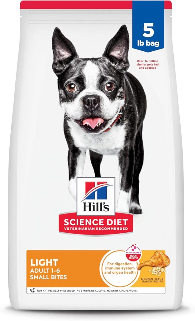 Hills Science Diet - Light Small Bites Lower Calories, Chicken Meal Barley Dry Dog Food, 5 LB Bag Hills Science Diet - Light Small Bites Lower Calories, Chicken Meal Barley Dry Dog Food, 5 LB Bag