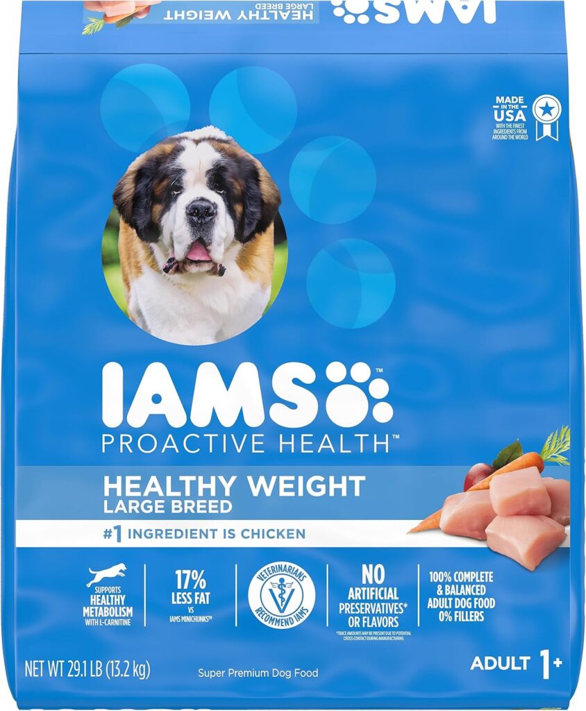 IAMS Proactive Health Healthy Weight Control Large Breed Adult Dry Dog Food with Real Chicken, 29.1 lb. Bag IAMS Proactive Health Healthy Weight Control Large Breed Adult Dry Dog Food with Real Chicken, 29.1 lb. Bag