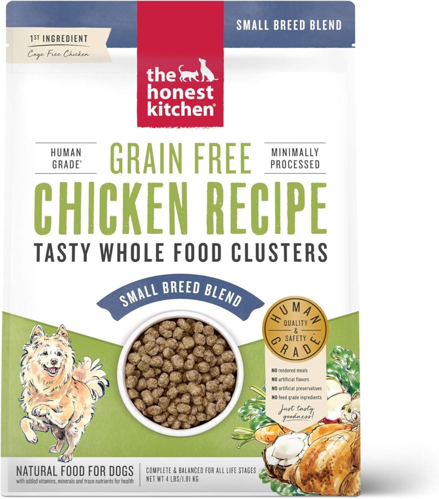 The Honest Kitchen Whole Food Clusters Small Breed Grain Free Chicken Dry Dog Food, 4 lb Bag The Honest Kitchen Whole Food Clusters Small Breed Grain Free Chicken Dry Dog Food, 4 lb Bag