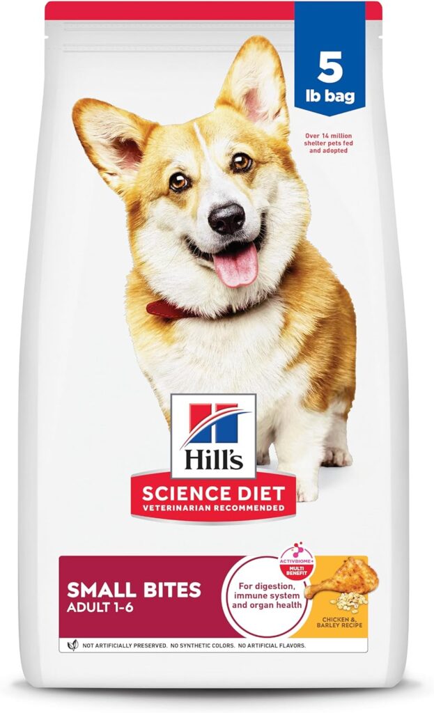 Hills Science Diet - Small Bites, Chicken Barley Recipe Dry Dog Food, 5 LB Bag Hills Science Diet - Small Bites, Chicken Barley Recipe Dry Dog Food, 5 LB Bag