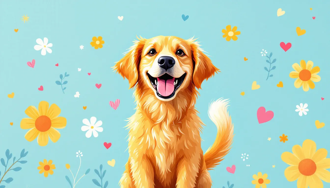 A happy dog with a wagging tail, representing success stories of adopted pets.