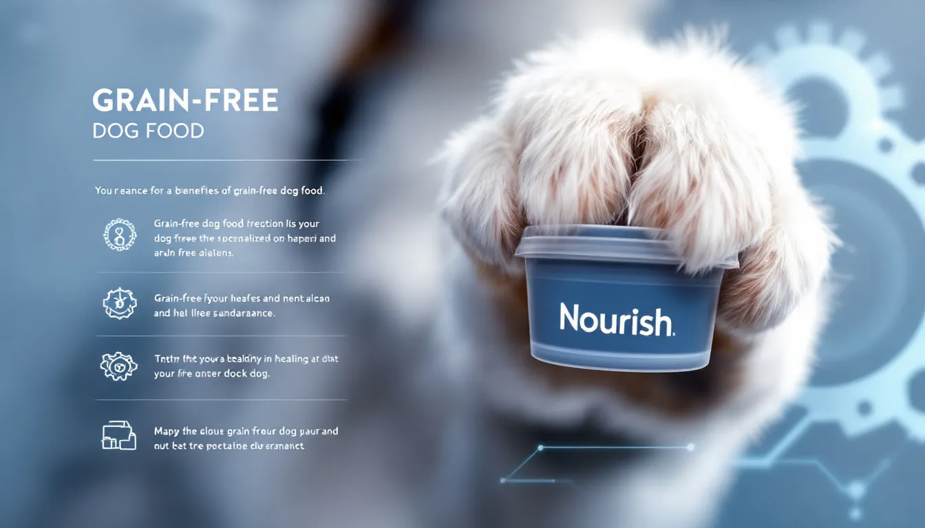 Benefits of grain-free dog food formulas.